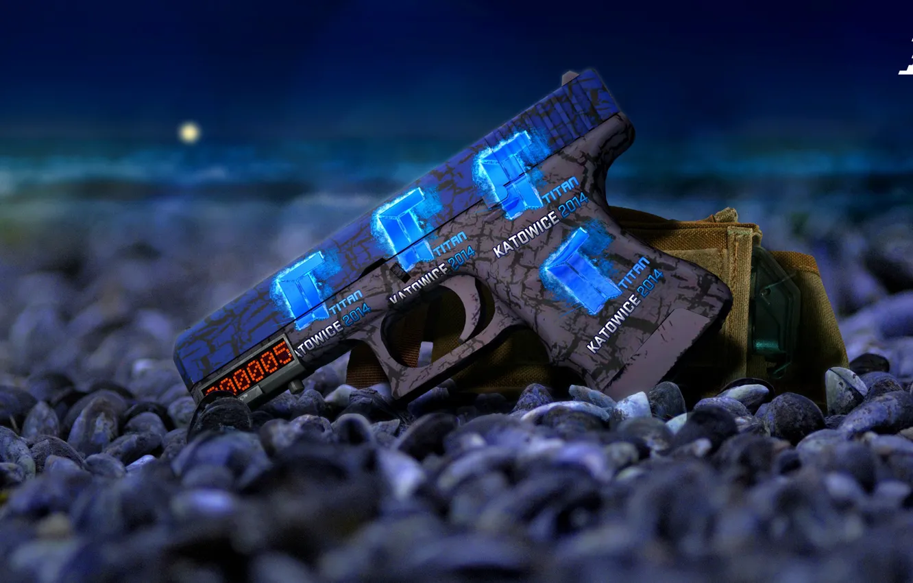 Фото обои game, weapon, art, Glock-18, counter strike global offensive, CS GO