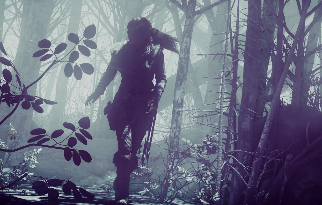 Фото обои Tomb Raider, girl, game, woman, Lara Croft, vegetation, Lara Crof...
