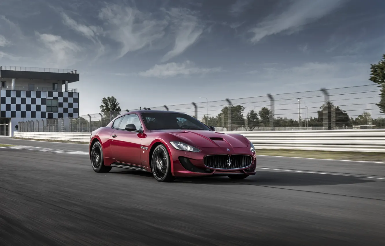 Фото обои Maserati, Автомобиль, GranTurismo, Sport, Бордовый, Special Edition, 2017, Металлик