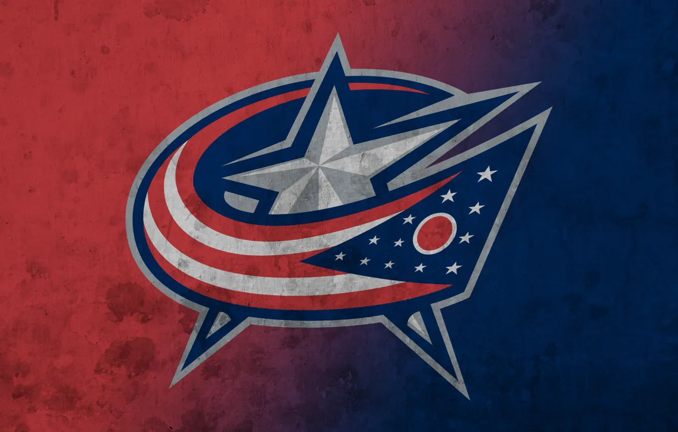 Фото обои эмблема, NHL, НХЛ, Национальная Хоккейная Лига, хоккейный клуб, Columbus Blue Jackets, Коламбус Блю Джекетс, Коламбус