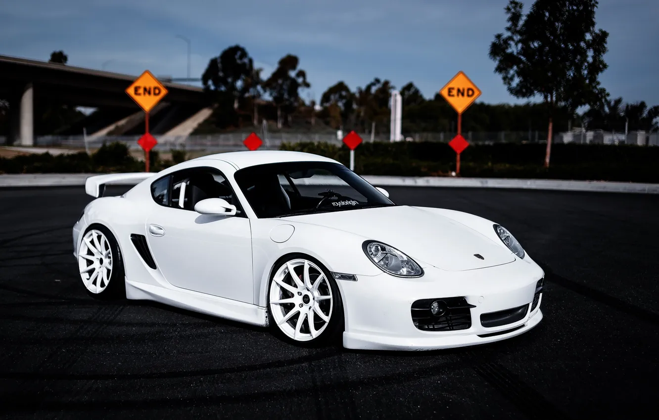 Фото обои Porsche, Машина, Cayman, Car, Автомобиль