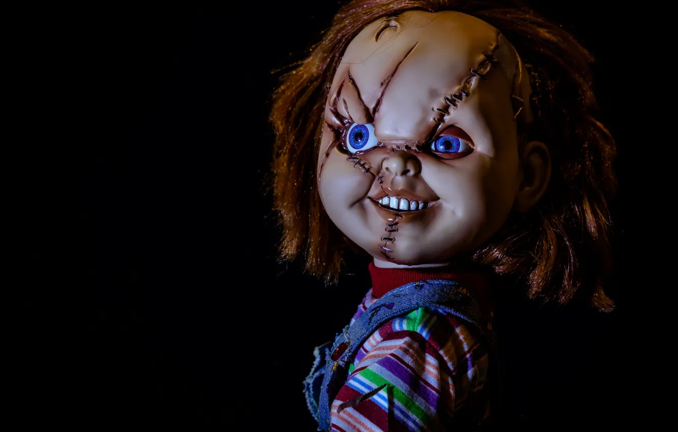 Фото обои фон, кукла, Chucky. 