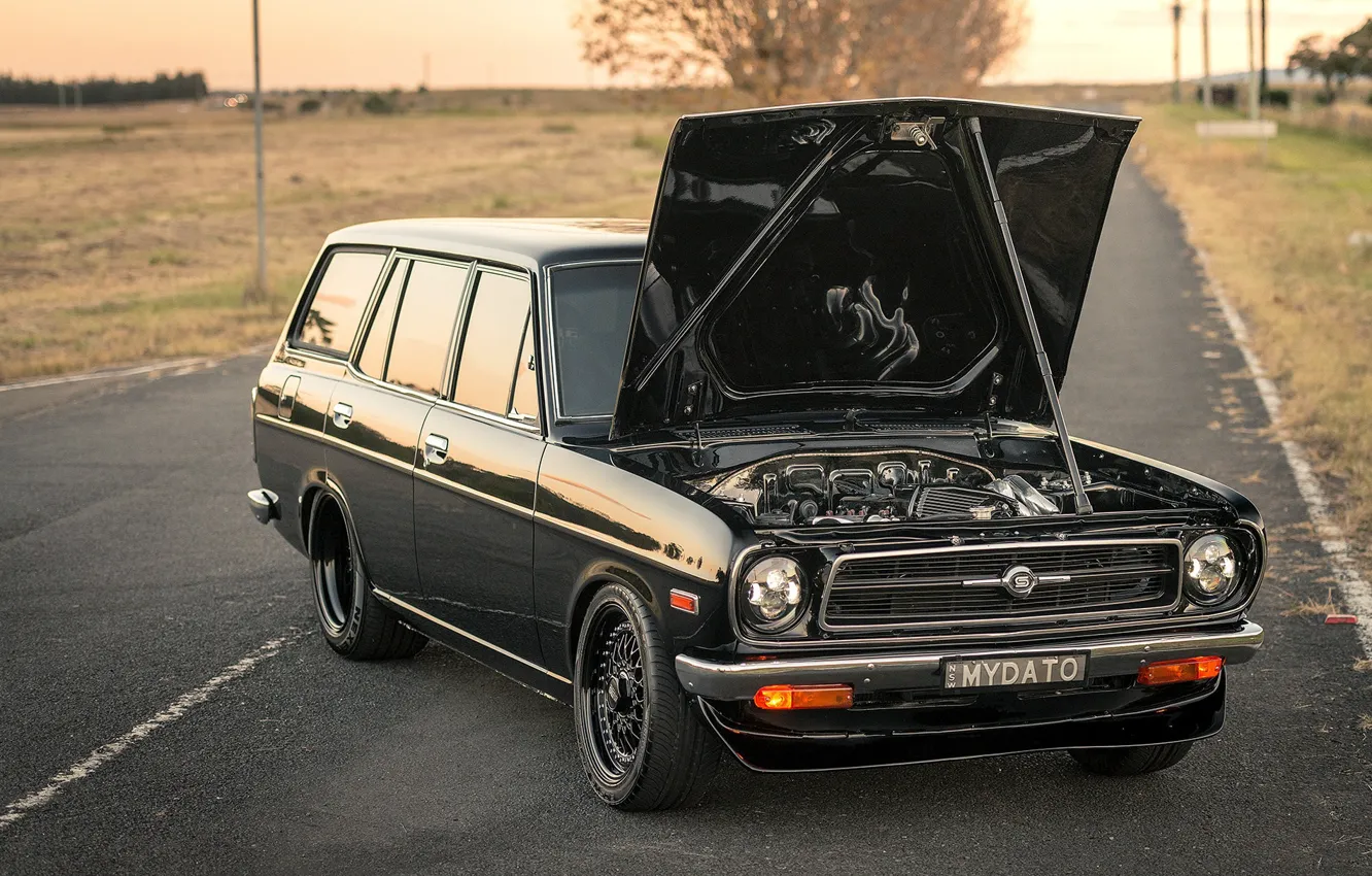 Фото обои Datsun, 1972, Wagon, 1200, B210
