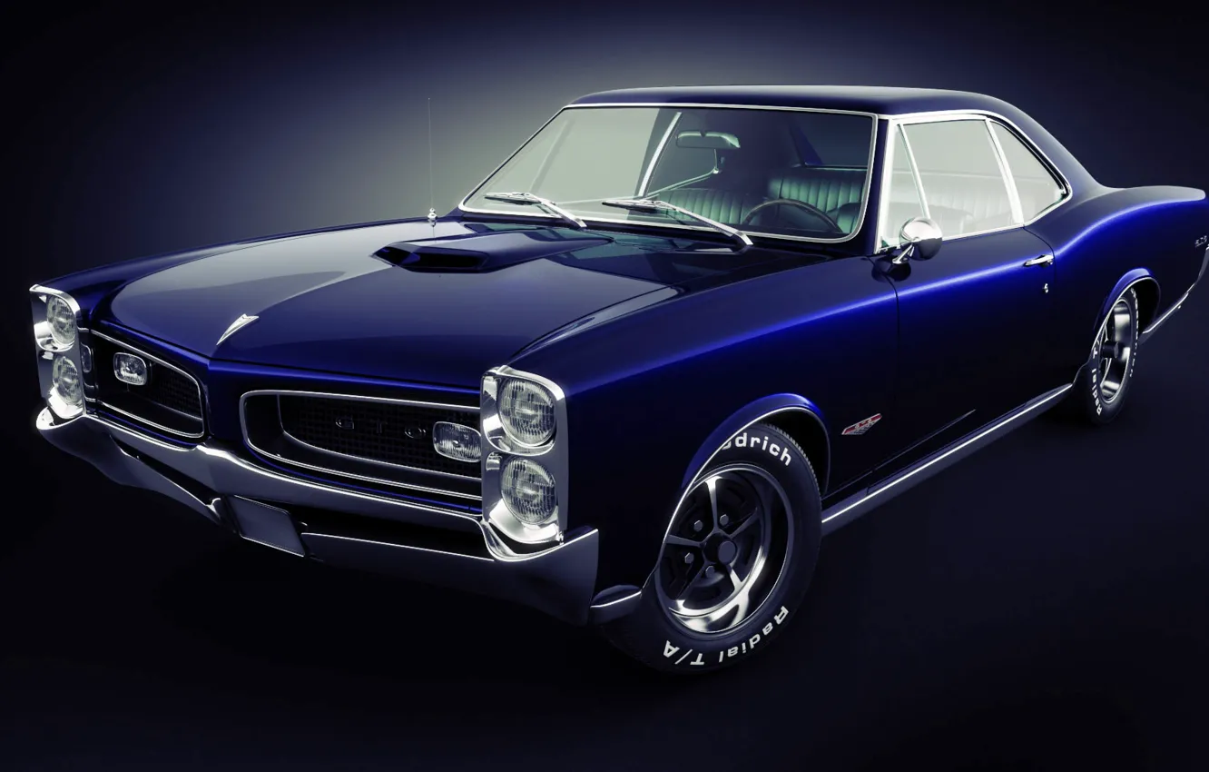 Фото обои Pontiac, GTO, 1966
