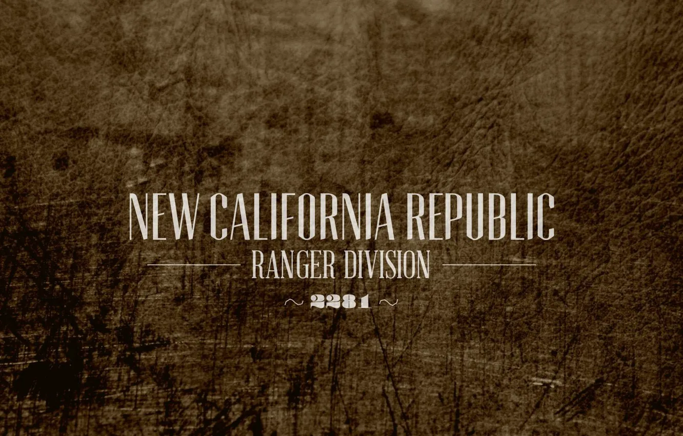 Фото обои Bethesda Softworks, New California Republic Rangers, NCR Ranger, Fallou New Vegas
