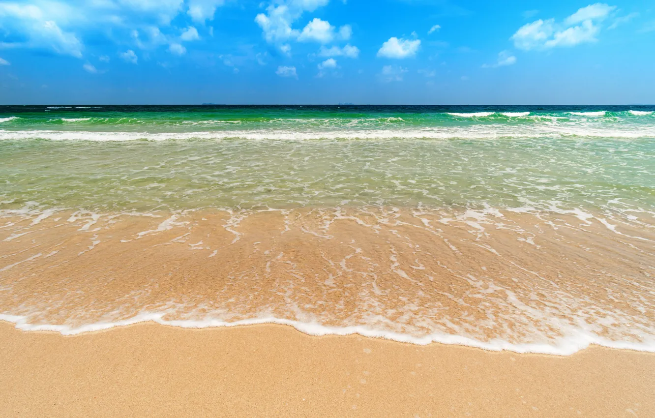 Фото обои песок, море, волны, пляж, лето, summer, beach, sea, blue, romantic, sand, wave