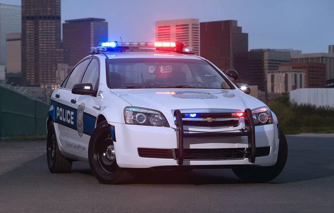 Фото обои авто, город, полиция, Chevrolet, Police, Patrol, Caprise