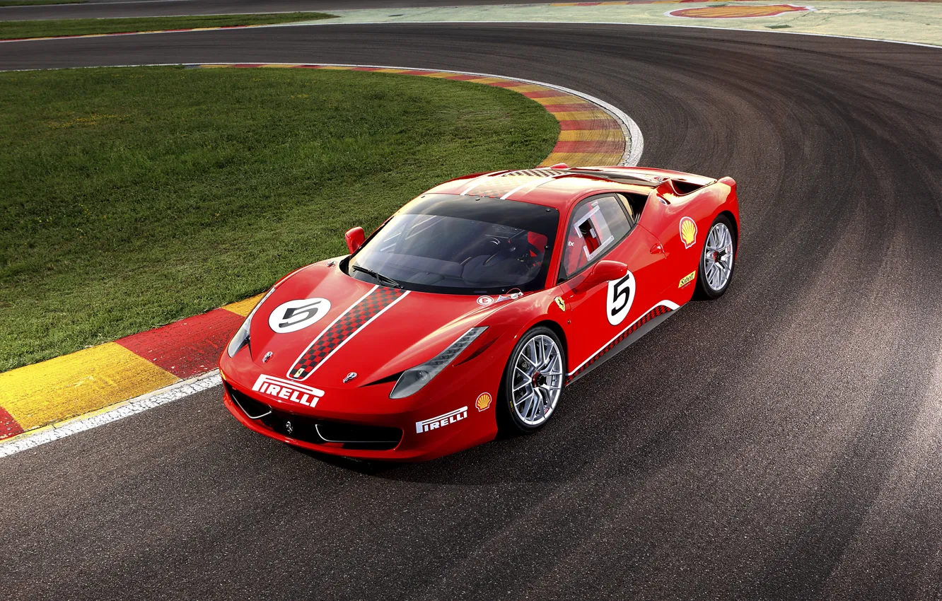 Фото обои Ferrari, суперкар, феррари, 458, Challenge