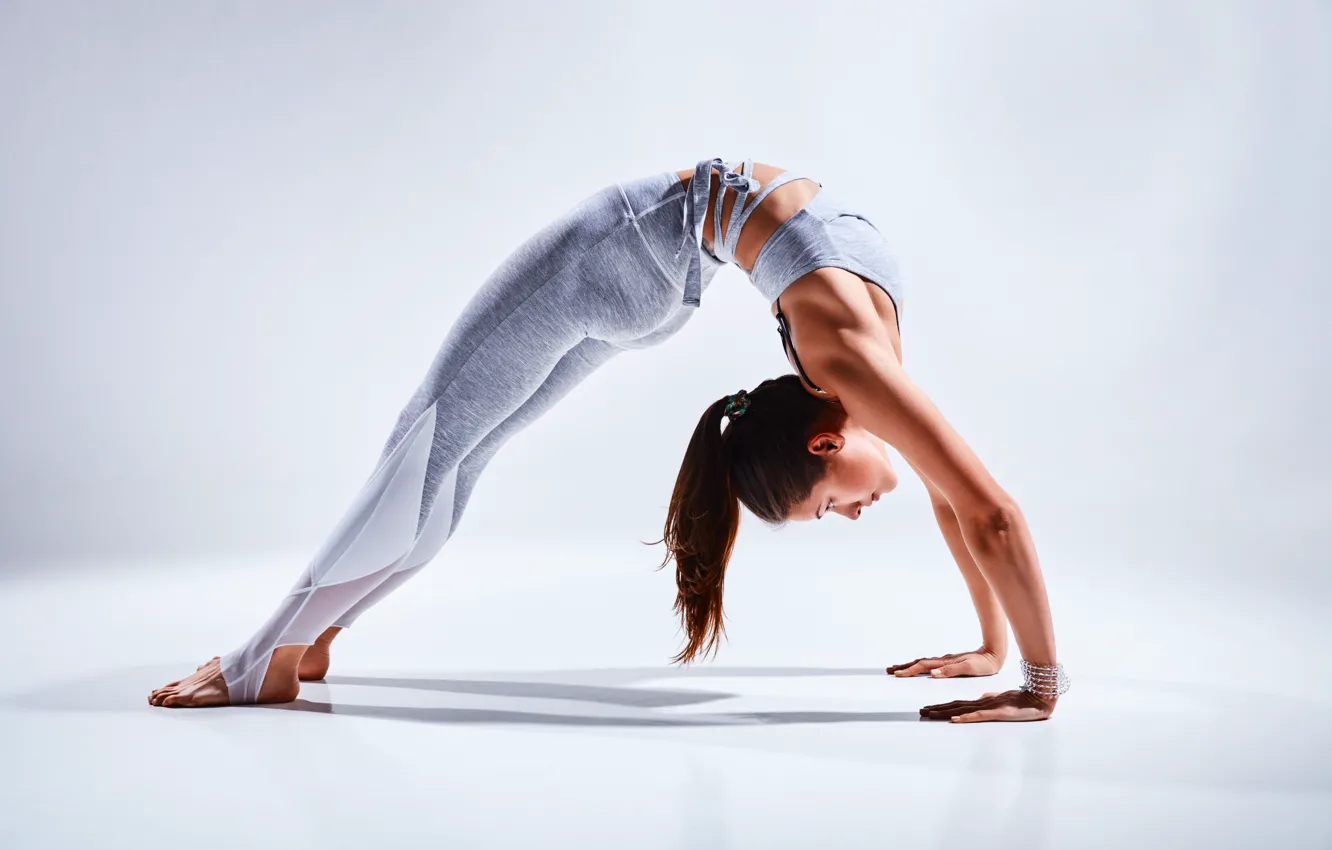 Фото обои pose, female, yoga, Pose technique