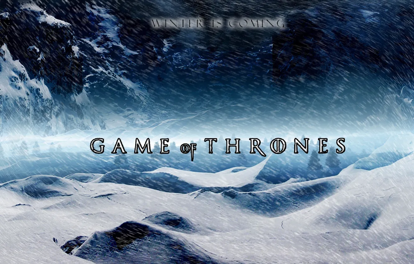 Фото обои постер, Game of Thrones, Игра престолов, Зима близко, Winter Is Coming, 1-й сезон