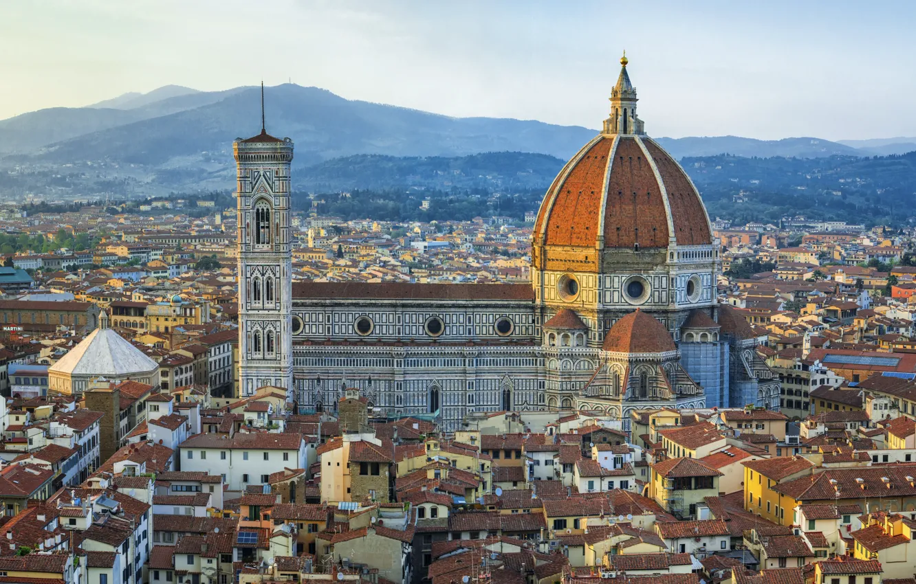 Фото обои city, город, Италия, Флоренция, Italy, panorama, Europe, view, Florence, cityscape, travel