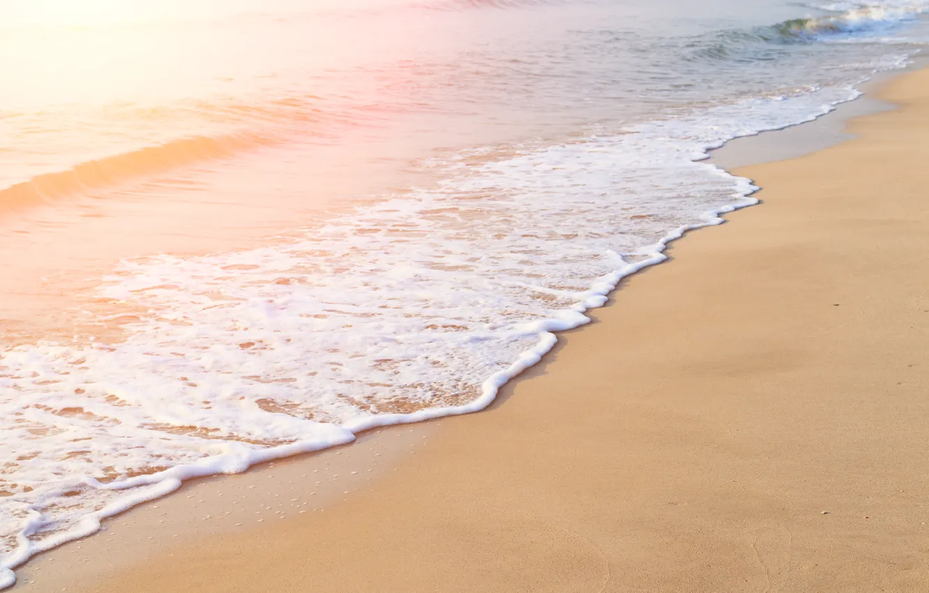Фото обои песок, море, волны, пляж, лето, summer, beach, sea, seascape, sand, wave