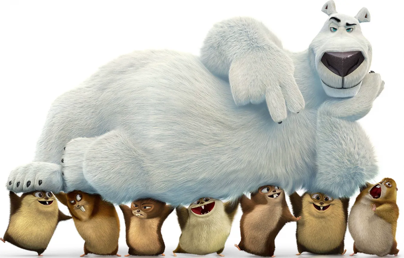 Фото обои bear, anima, kuma, animated movie animated film, Norm of the North, Norm