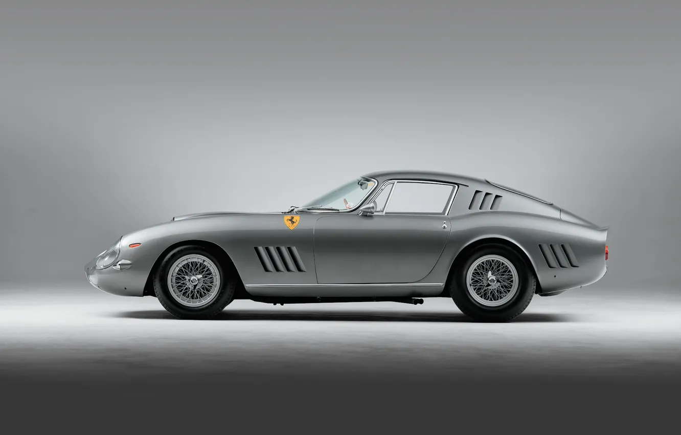 Фото обои Ferrari, Race, GTB, Legend, 1964, 275, Silver, Italian