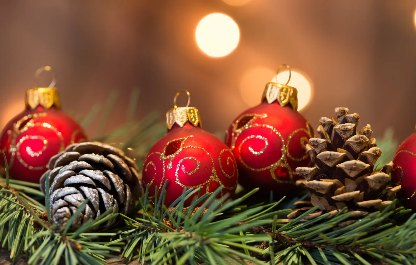 Фото обои украшения, шары, елка, Новый Год, Рождество, подарки, happy, Christmas, balls, New Year, Merry Christmas, Xmas, …