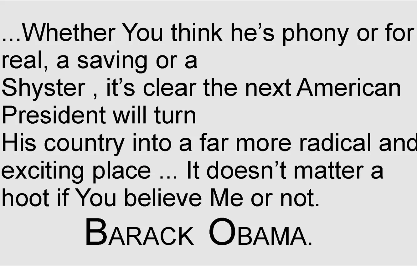 Фото обои text, Barack Obama, President, other, Information
