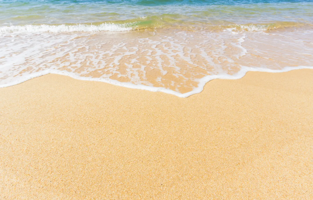 Фото обои песок, море, волны, пляж, лето, summer, beach, sea, blue, sand, wave