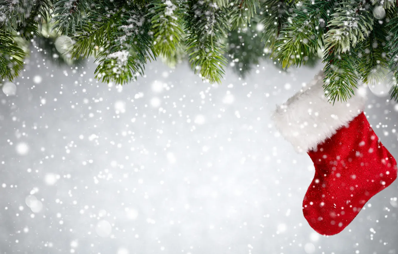 Фото обои зима, снег, украшения, елка, Новый Год, Рождество, Christmas, winter, snow, Merry Christmas, Xmas, decoration